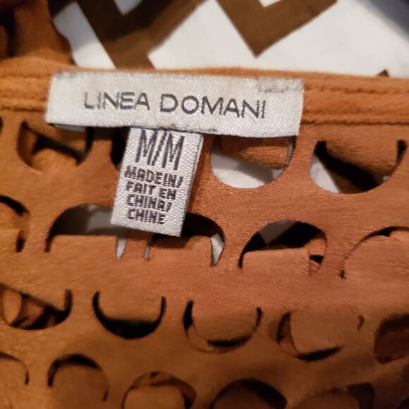 Linea Domani Perforated Duster Jacket Cutout Detail  - M - Picture 6 of 6